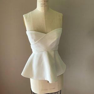 Derek Lam Peplum Backless Bodice